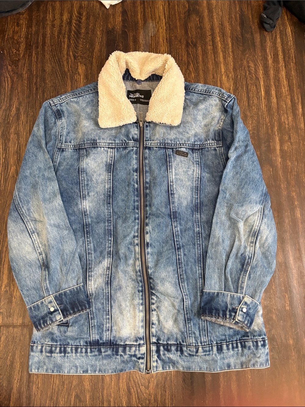 RARE The Tubbo Moment “By The Sea” Painted Jean Jacket with Black Pin